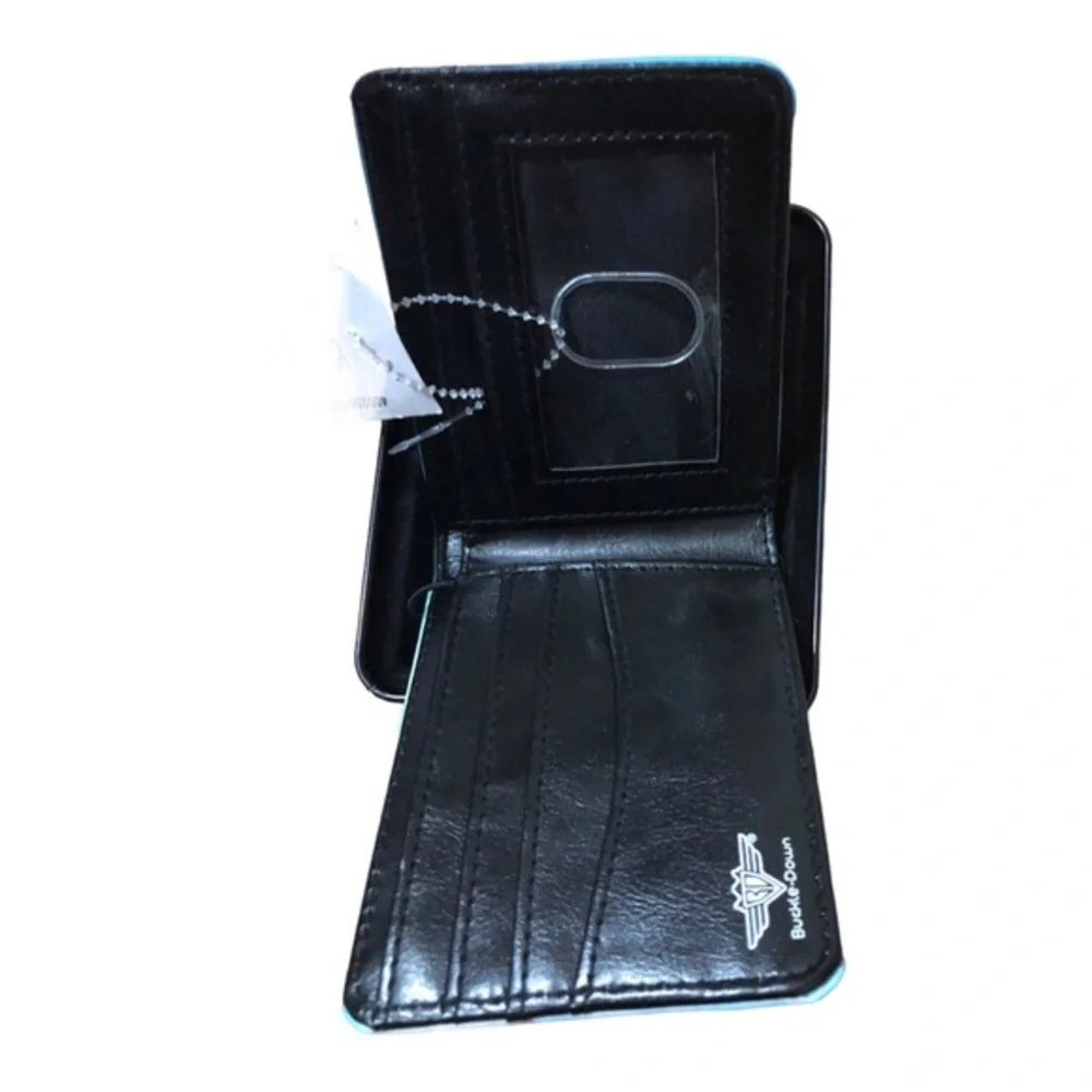 Spongebob squarepants blue printed bifold wallet with case brand new‎